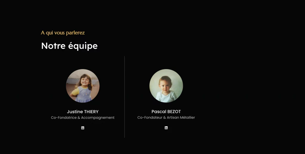 Extrait création site vitrine AMF agence INpact