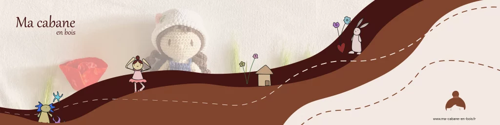 Fresque illustration Ma cabane en crochet - E-commerce et influence